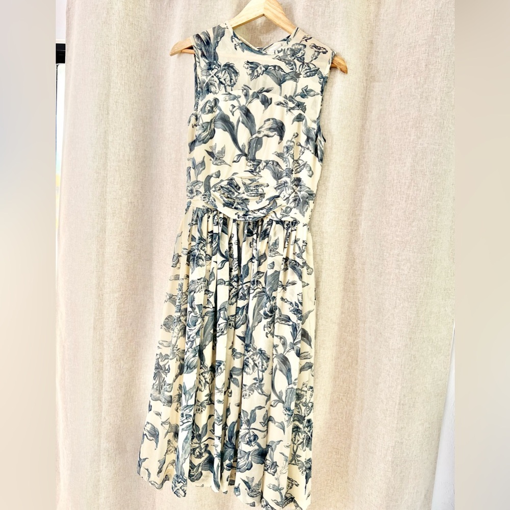 ASOS midi dress blue floral
